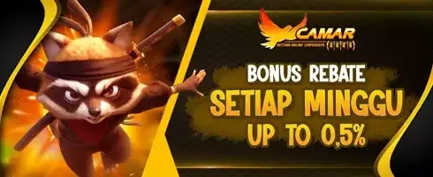 Bonus Rebate Slot Game Up To 0.5% promotion banner